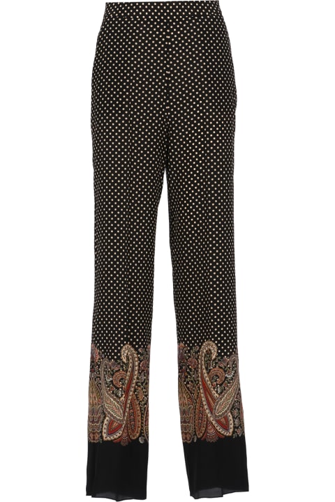 Etro Pants & Shorts for Women Etro Silk Palazzo Pants