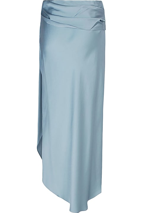 Jonathan Simkhai for Kids Jonathan Simkhai Elisabetta Draped Satin Midi Skirt