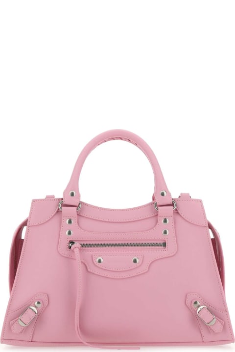 Balenciaga for Women Balenciaga Pink Leather S Neo Classic Handbag