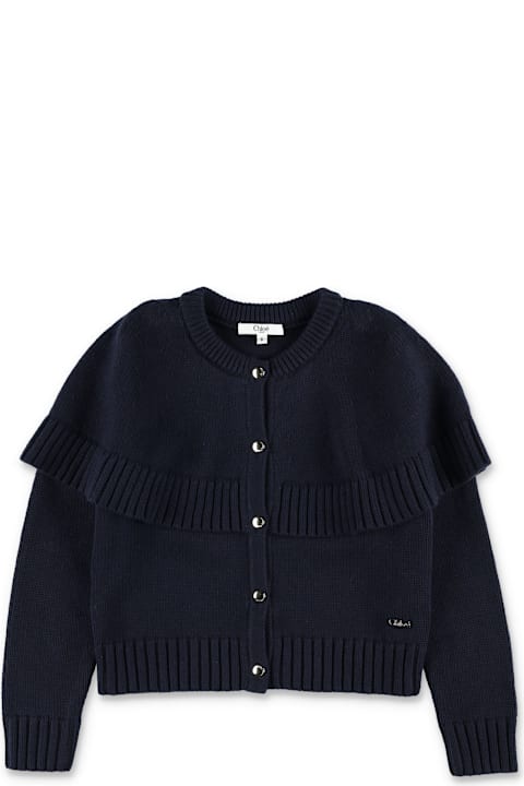 Homeware Chloé Chloé Kids Knitted Cape Cardigan