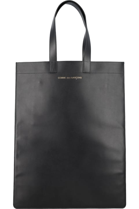 Logo Print Slim Tote Bag