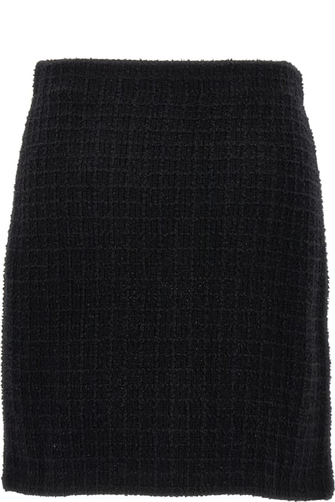 self-portrait for Women self-portrait 'black Jewel Button Knit Mini' Skirt