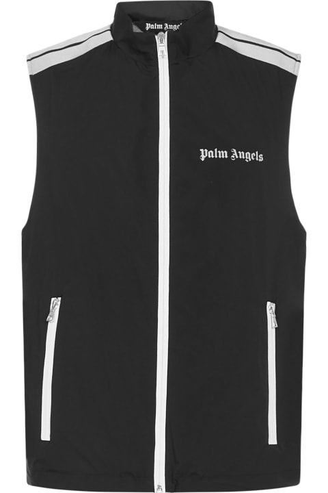 Palm Angels Coats & Jackets for Men Palm Angels Zip Logo Gilet