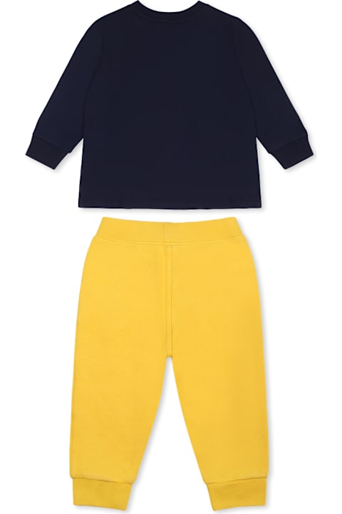 Homeware Ralph Lauren Multicolor Suit For Baby Boy With Polo Bear