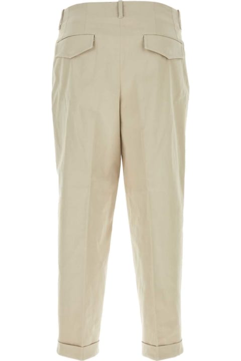 Etro Pants for Men Etro Sand Stretch Cotton Pant