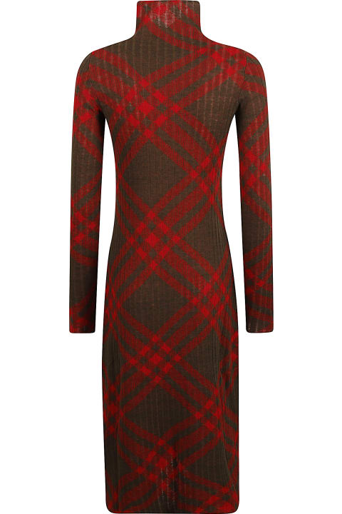 Homeware Burberry Ribbed Checked Sweater