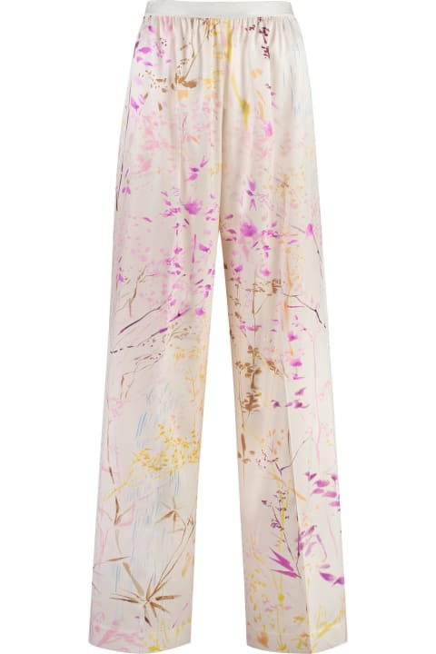 Agnona Pants & Shorts for Women Agnona Printed Silk Pants
