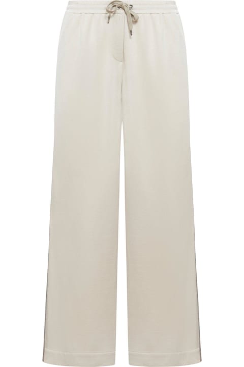 Brunello Cucinelli Clothing for Women Brunello Cucinelli Drawstring Waistband Relaxed-fit Pants