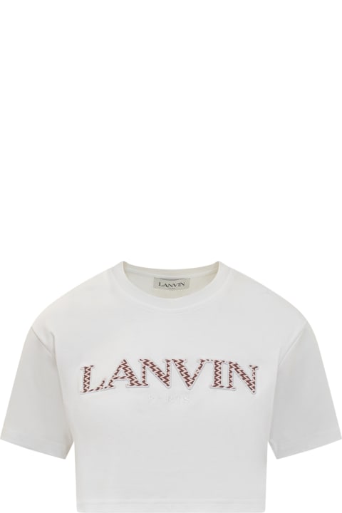 Lanvin Topwear for Women Lanvin Cropped Curb T-shirt