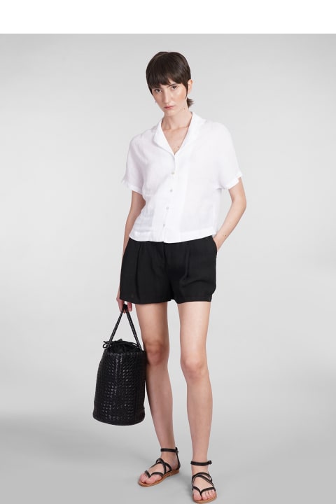 120% Lino Clothing for Women 120% Lino Shorts In Black Linen