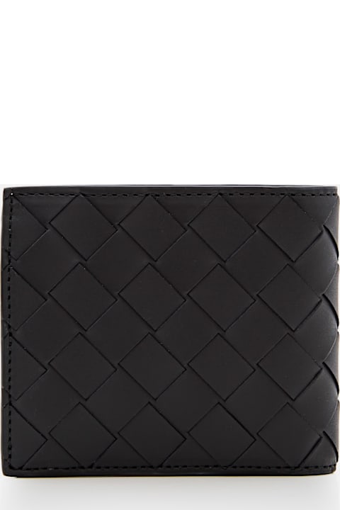 إكسسوارات خصم على القسم الرجالي Bottega Veneta Intrecciato Leather Wallet