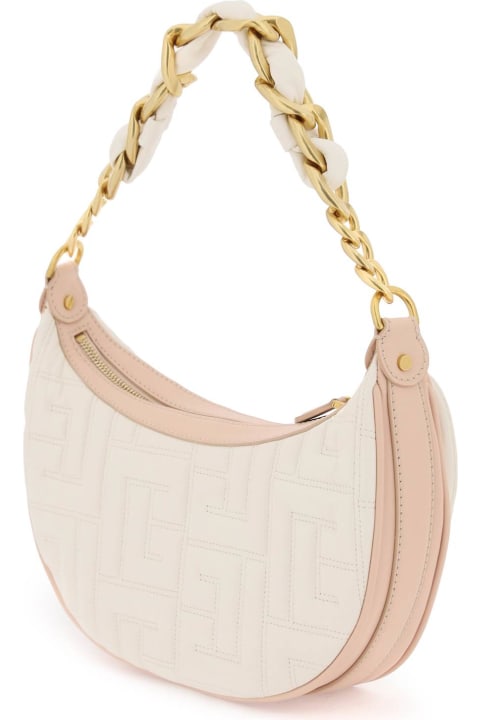 Fashion for Women Balmain 1945 Soft Quilted Leather Hobo Bag