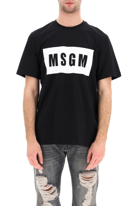MSGM Topwear for Men MSGM Logo Box T-shirt