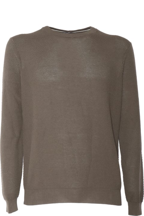 Sweaters for Men Peserico Brown Tricot Sweater