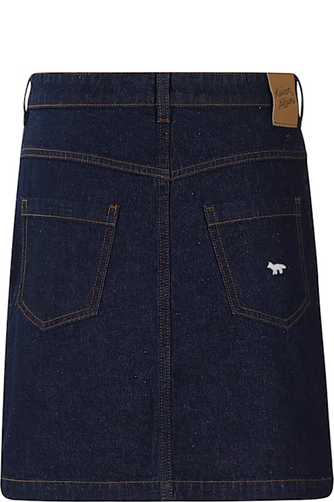 Maison Kitsuné Skirts for Women Maison Kitsuné Buttoned Denim Mini Skirt
