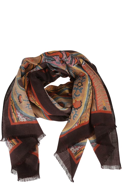 Scarves & Wraps for Women Etro Printed Fringed Scarf