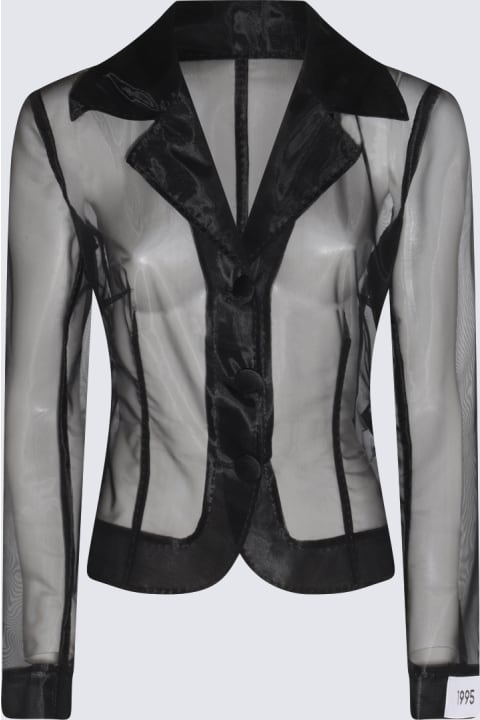 Dolce & Gabbana Clothing for Women Dolce & Gabbana Black Marquisette Dolce Blazer