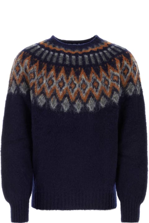Howlin Sweaters for Men Howlin Dark Blue Wool Futurefantasy Sweater