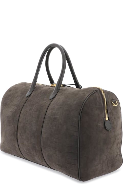 Tom Ford Luggage for Men Tom Ford Suede Duffle Bag