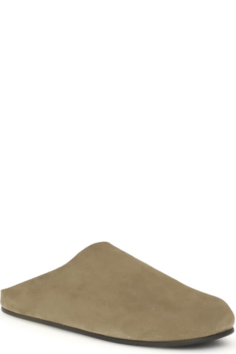 The Row Suede Hudson Mules