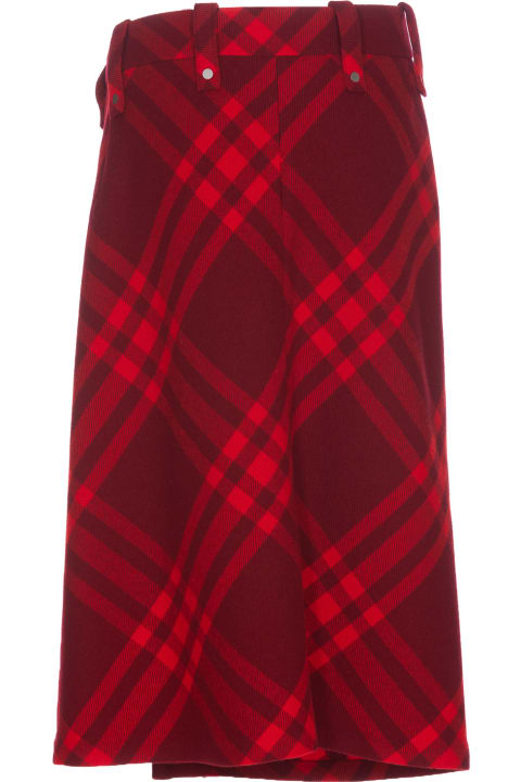 Burberry Sale for Women Burberry Check Wool Skirt