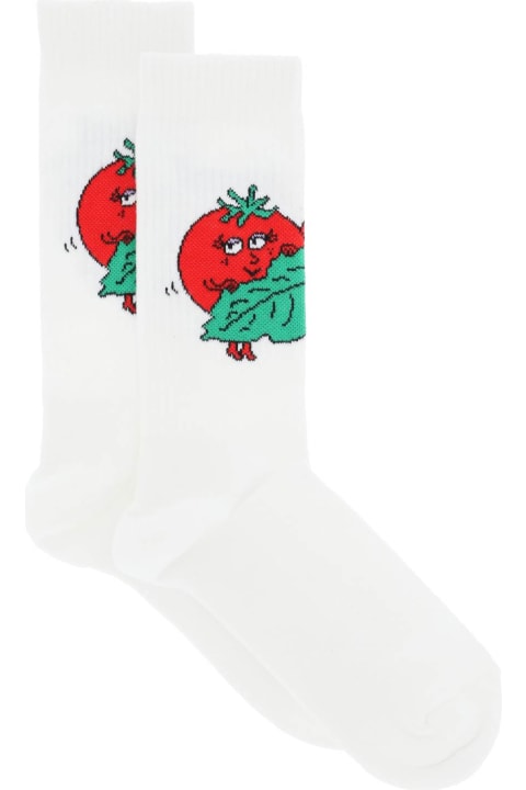 Underwear for Men Sky High Farm Happy Tomatoes Crew Socks