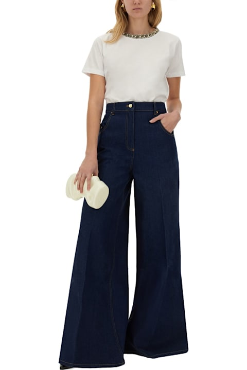 Nina Ricci سراويل طويلة وقصيرة لـ السيدات Nina Ricci Jeans Slased