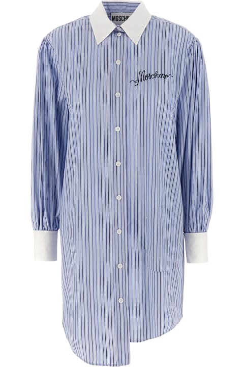 Moschino for Kids Moschino Printed Poplin Shirt Dress