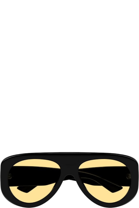 Bottega Veneta Eyewear Eyewear for Men Bottega Veneta Eyewear Bottega Veneta Bv1362s Linea Ribbon 005 Black Orange Sunglasses