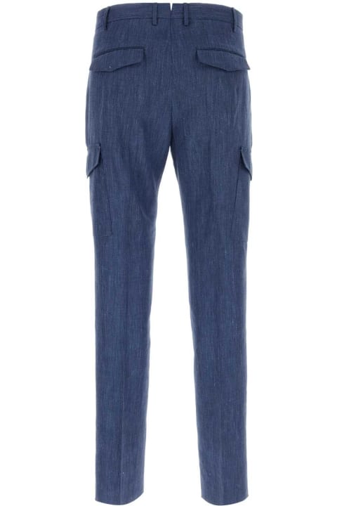 PT01 Clothing for Men PT01 Blue Wool Blend Pant