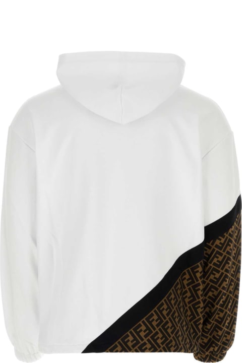 Fendi Menのセール Fendi White Jersey Sweatshirt