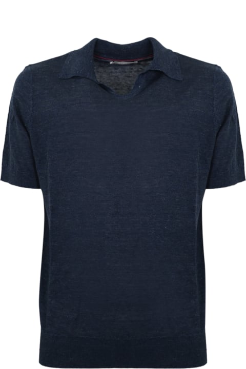 メンズ トップス Brunello Cucinelli Linen Blend Polo Shirt