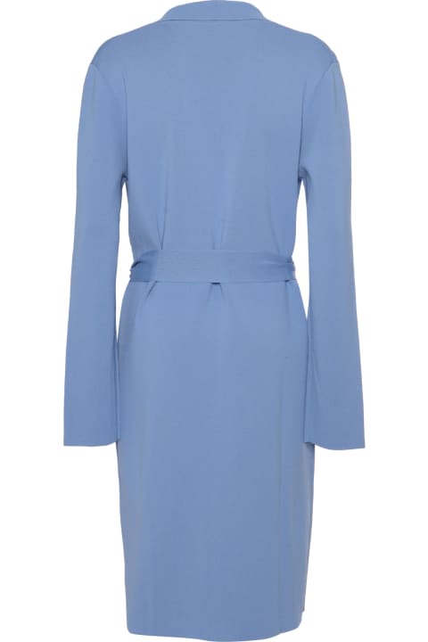 Parosh Coats & Jackets for Women Parosh Long Light Blue Blazer
