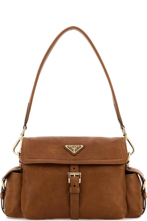 Homeware Prada Camel Nappa Leather Prada Explore Shoulder Bag