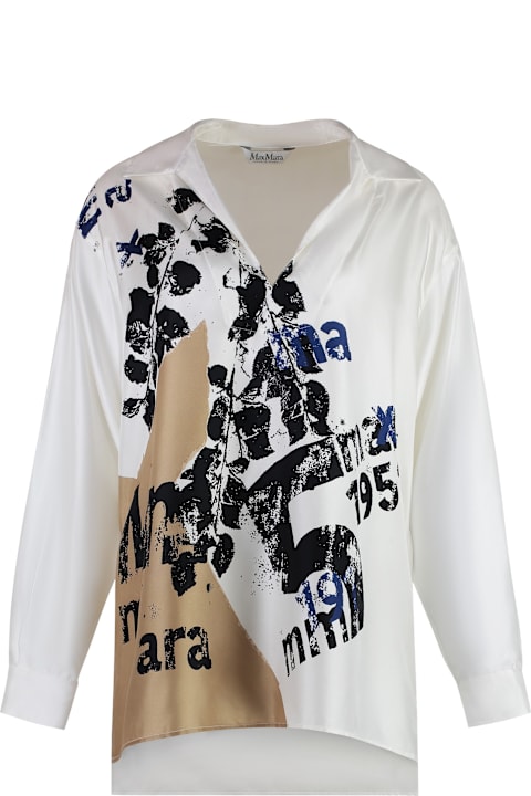 Max Mara Topwear for Women Max Mara Formica Printed Twill Blouse