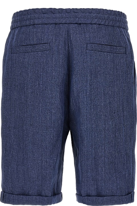 Brunello Cucinelli Pants for Men Brunello Cucinelli Linen Bermuda Shorts