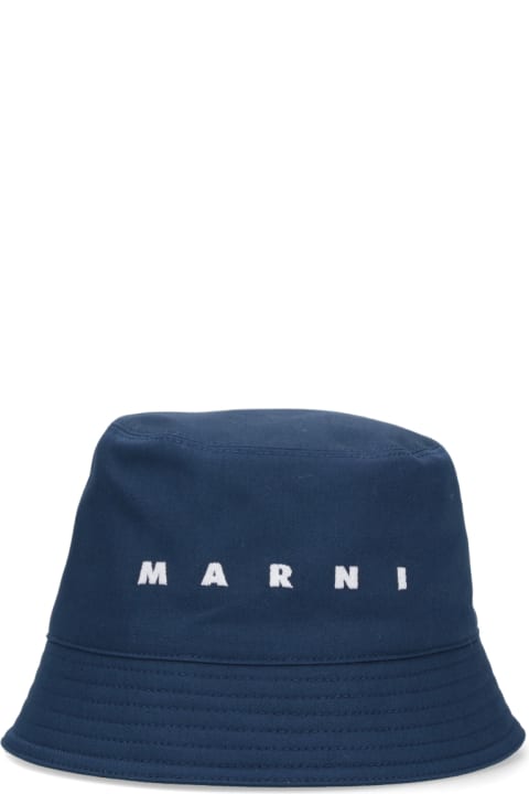 Hats for Men Marni Logo Bucket Hat
