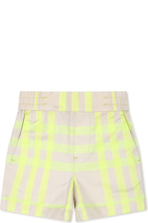 Bottoms for Baby Girls Burberry Burberry Kids Shorts Beige