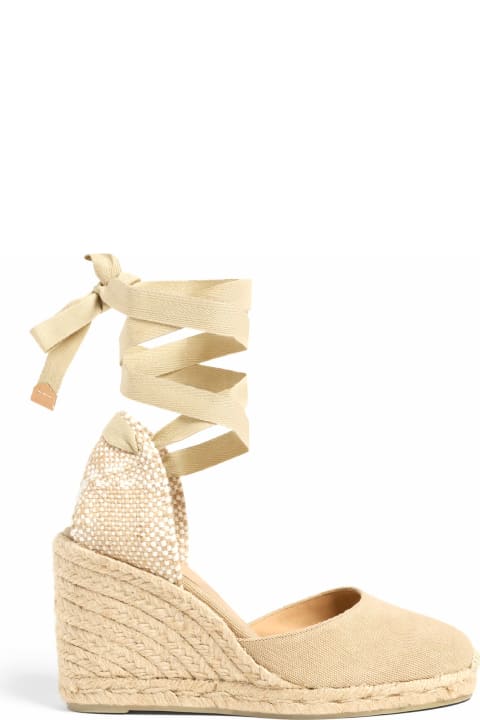 Castañer Wedges for Women Castañer Espadrilles Carina With Wedge And Laces