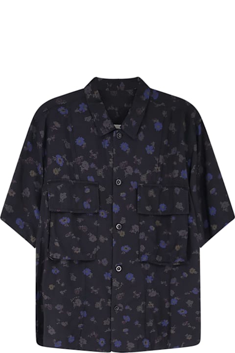 Homeware Sacai Cotton Blend Shirt With Floral Print