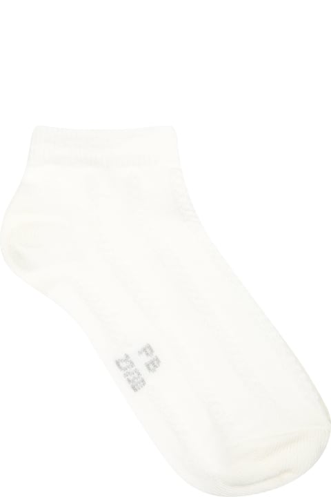 Accessories & Gifts for Girls Petit Bateau White Socks Set For Girl With Logo