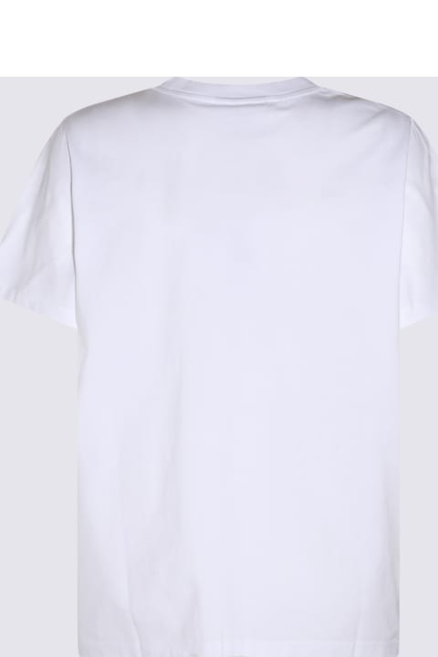 ウィメンズ Ganniのトップス Ganni White Cotton T-shirt
