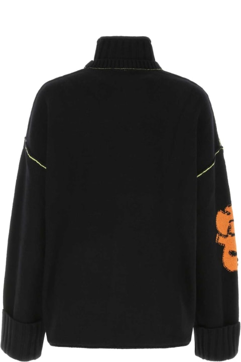 ウィメンズ新着アイテム McQ Alexander McQueen Black Wool Oversize Sweater