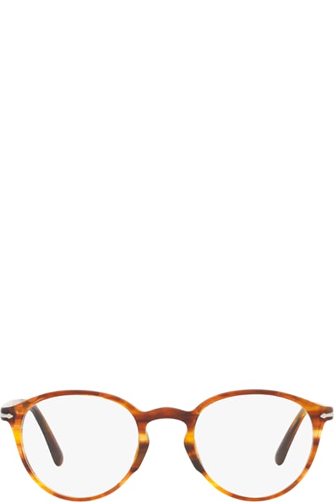 Persol Eyewear for Women Persol Po3218v Striped Brown Glasses