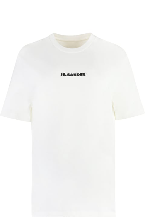 Jil Sander Topwear for Women Jil Sander Logo Cotton T-shirt