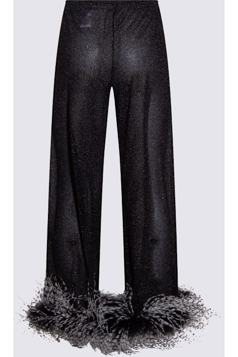 Oseree for Kids Oseree Black Lumiere Plumage Pants