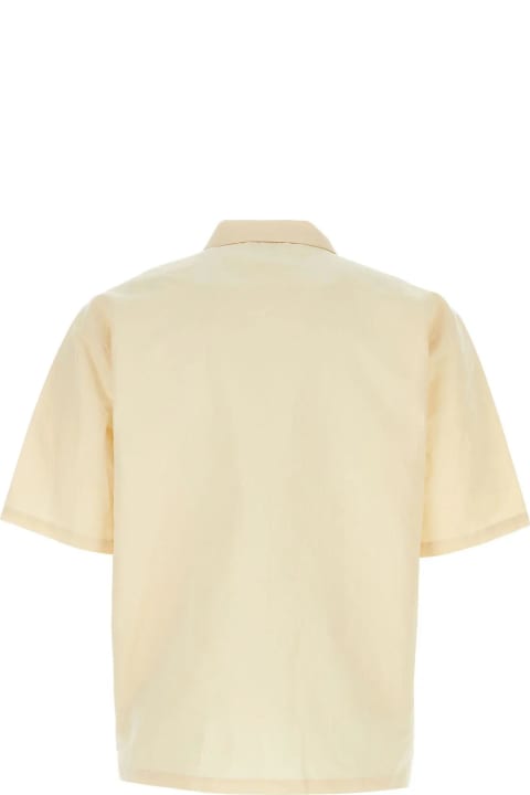 Ivory Linen Blend Shirt