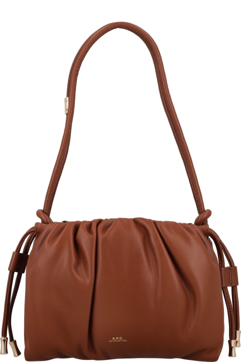 A.P.C. for Women A.P.C. Ruched-detail Drawstring Crossbody Bag