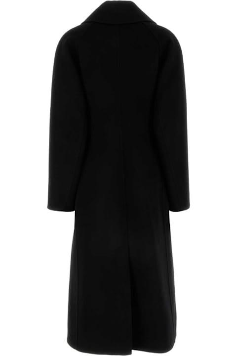 Loewe Coats & Jackets for Women Loewe Black Wool Blend Coat