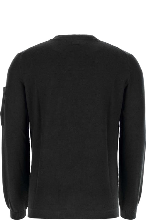 C.P. Company Sweaters for Men C.P. Company Black Cotton Sweater
